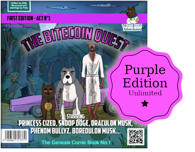 purple limited comic book
